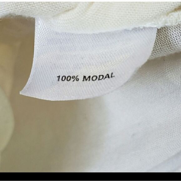 HALOGEN Cream Ruffle-Front Tank Top Small Petite - Picture 5 of 5